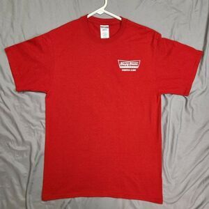 Krispy Kreme Doughnuts Red Logo Graphic T shirt Springfield, IL Rt 66 Medium M